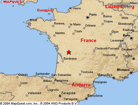 Map of Angouleme